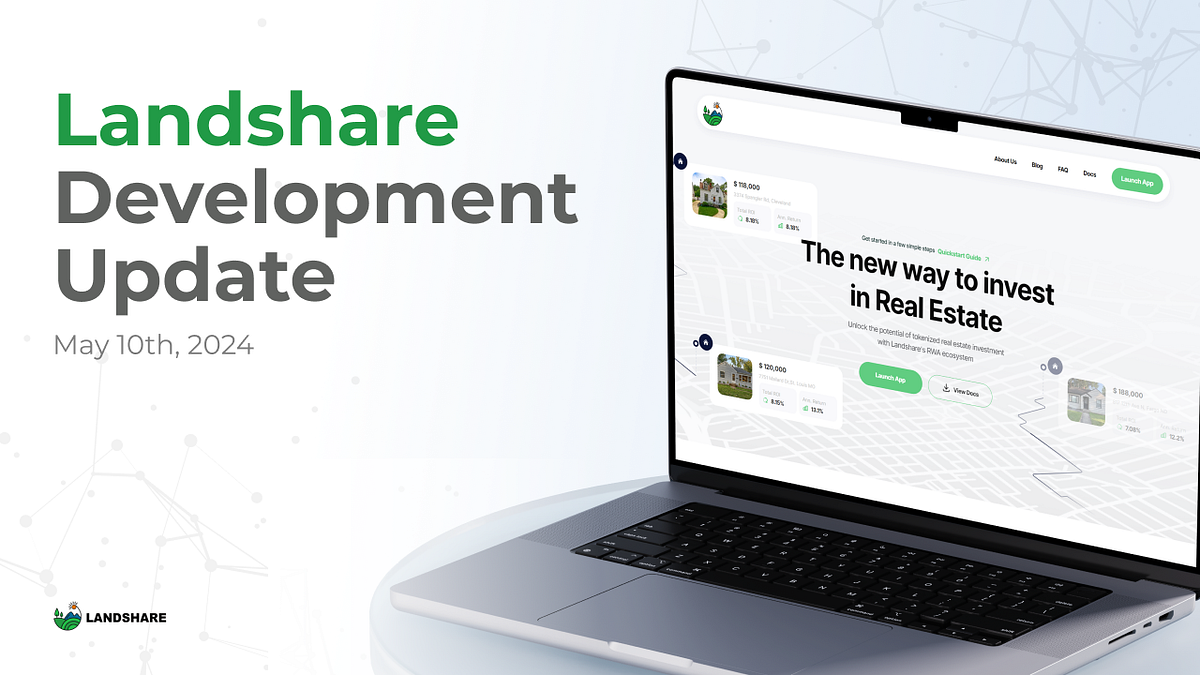 Landshare vacation property tokenization logo