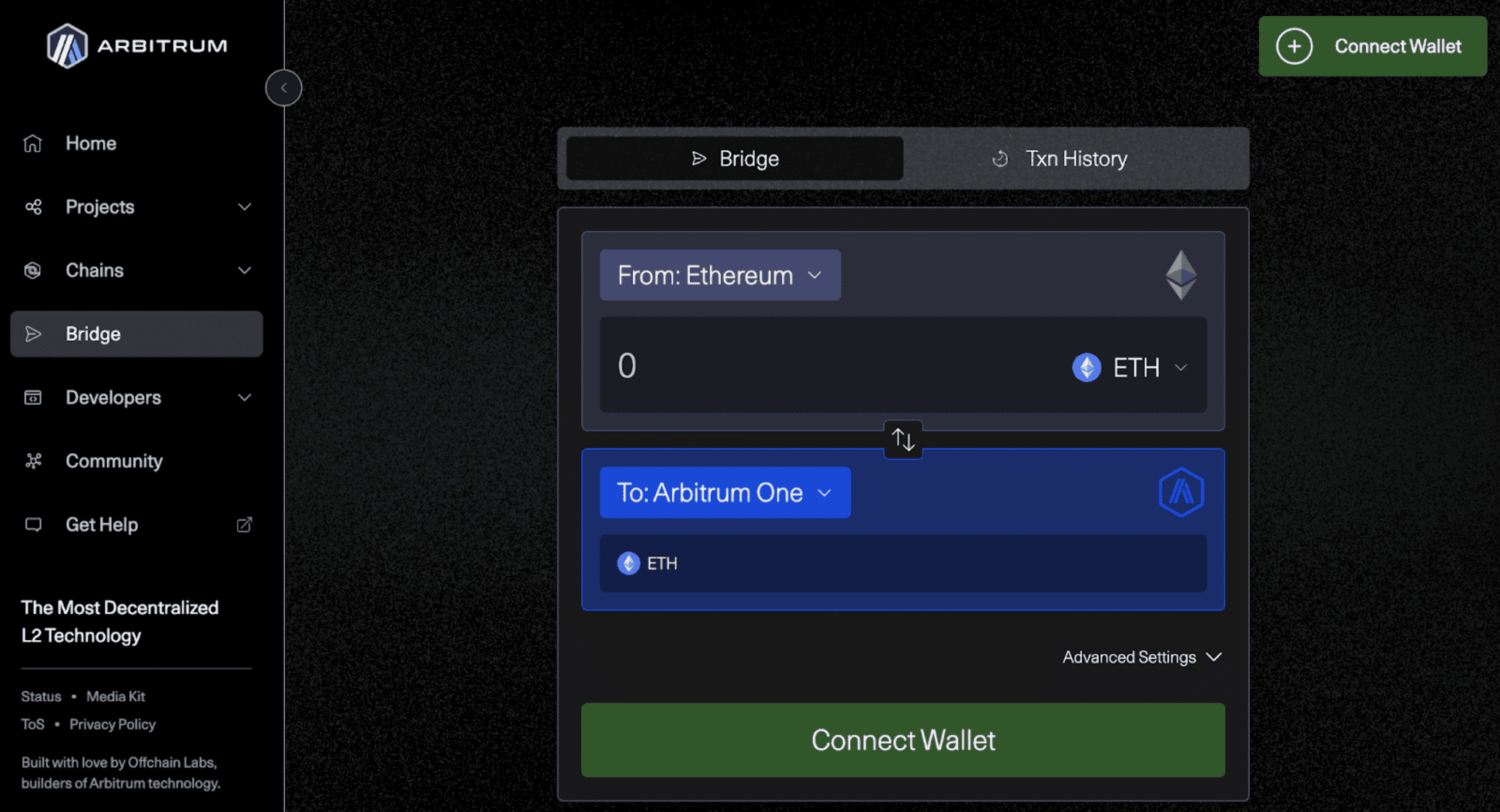 blockchain bridge interface