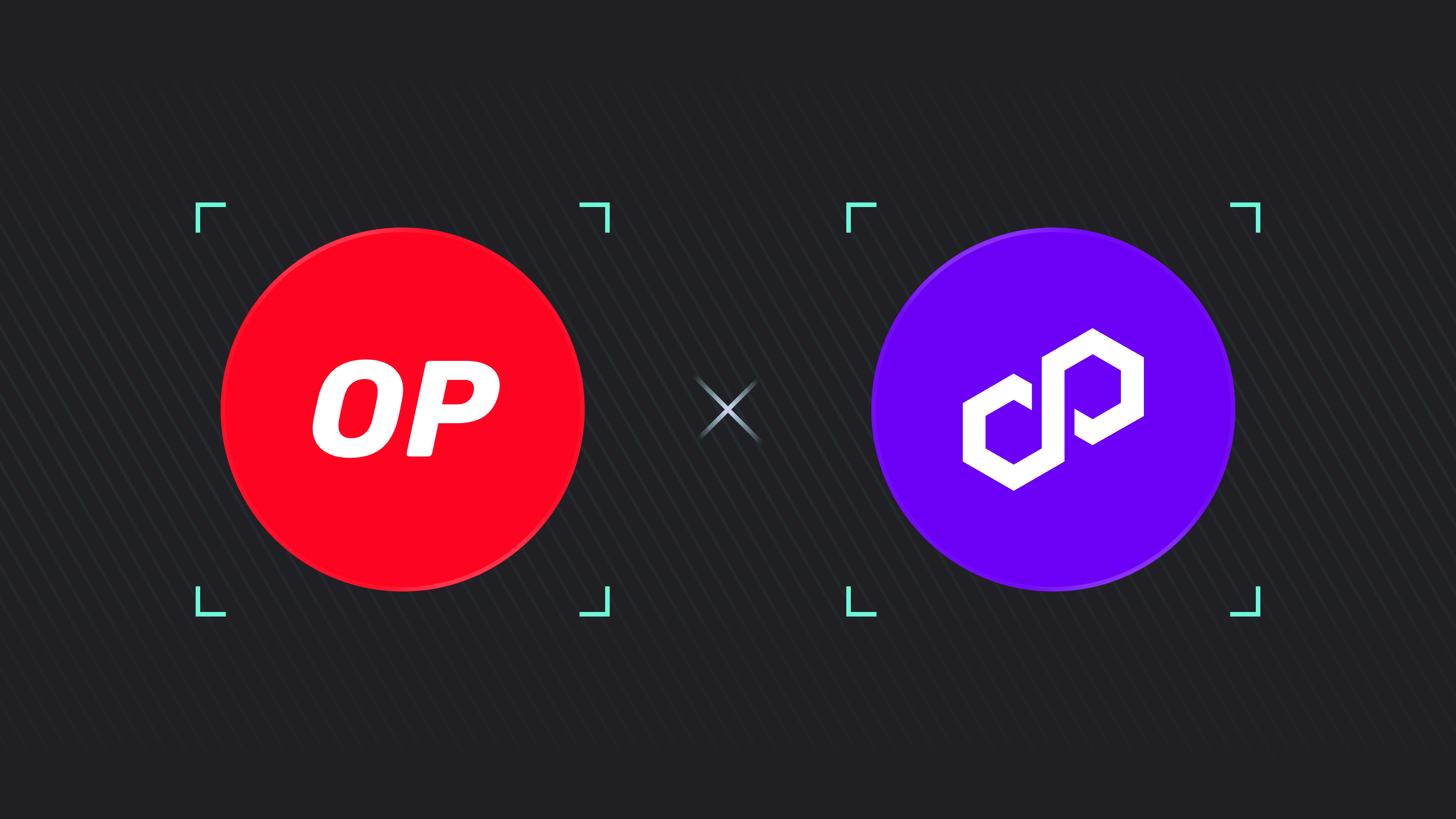 Polygon zkEVM and OP Stack logos