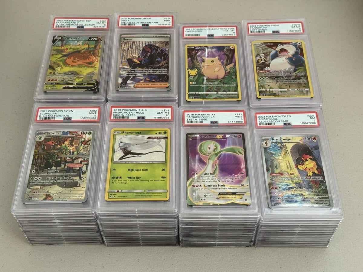 PSA 10 graded pokemon card slab