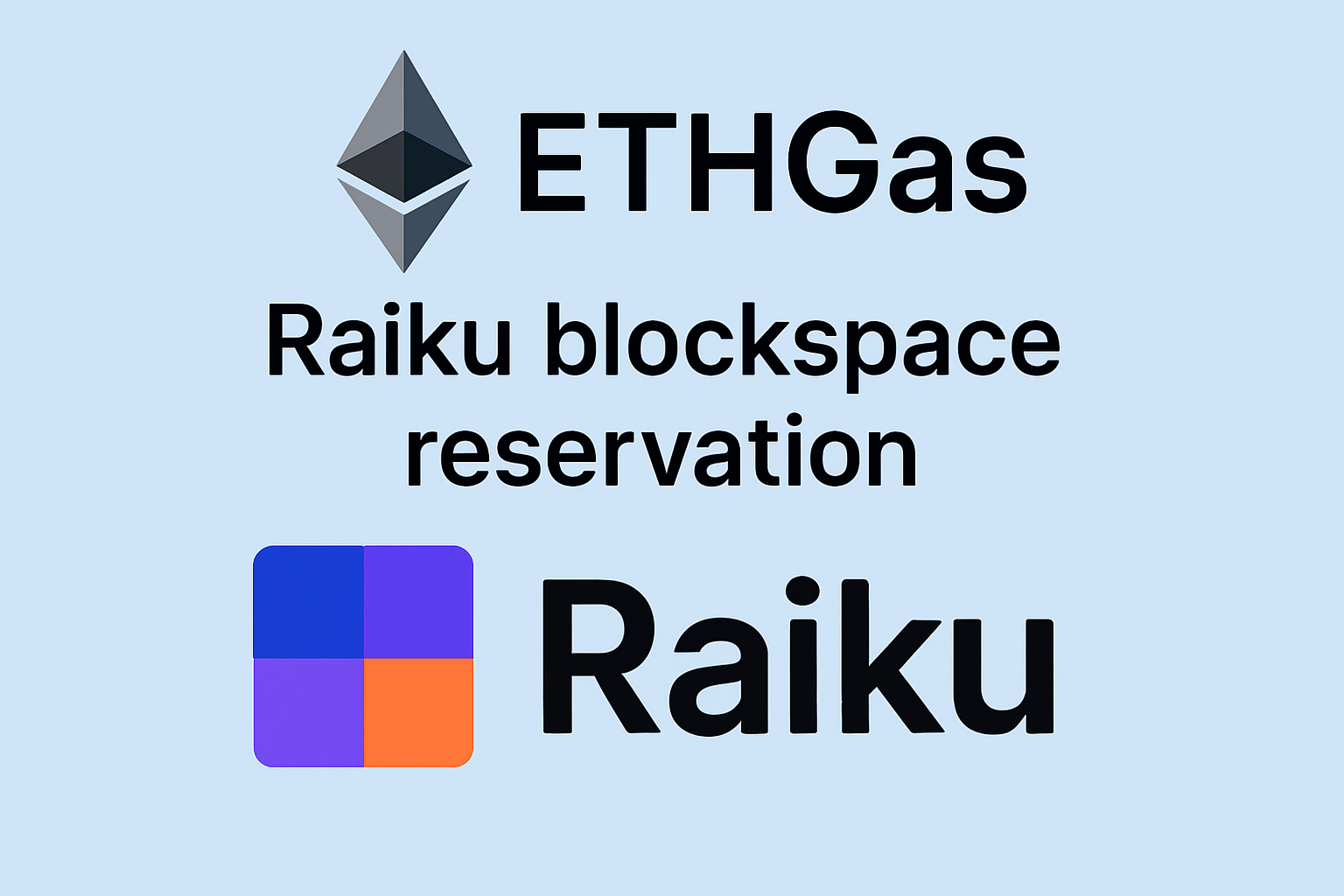 ETHGas Raiku blockspace reservation