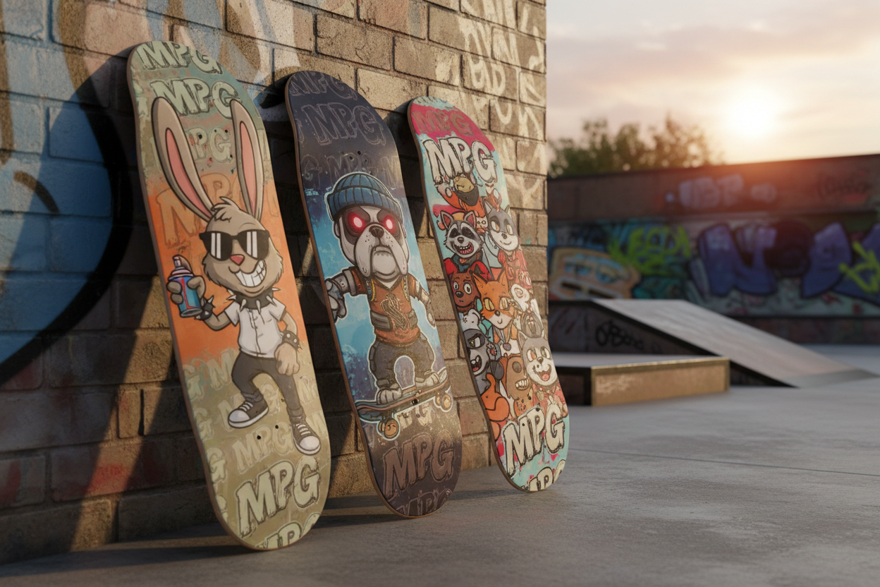 My Pet Hooligan skateboard decks