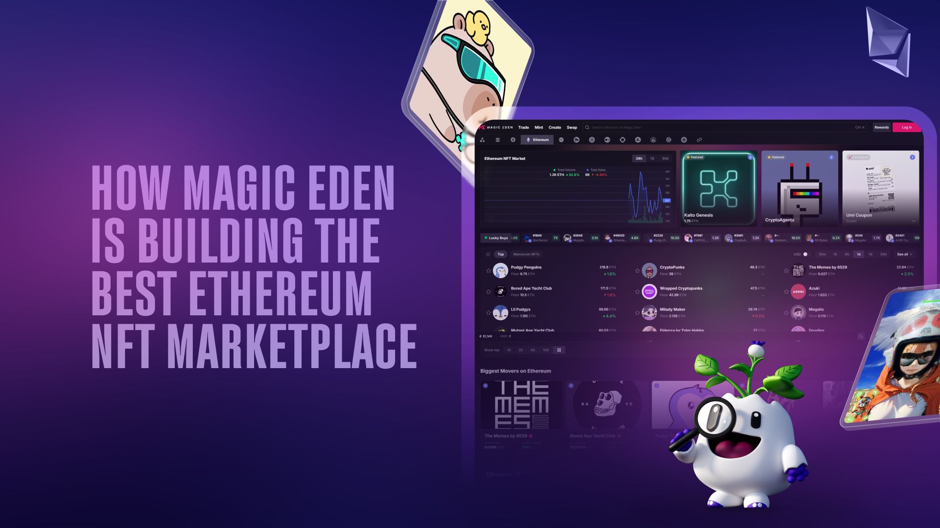 Magic Eden tokenized trading cards interface