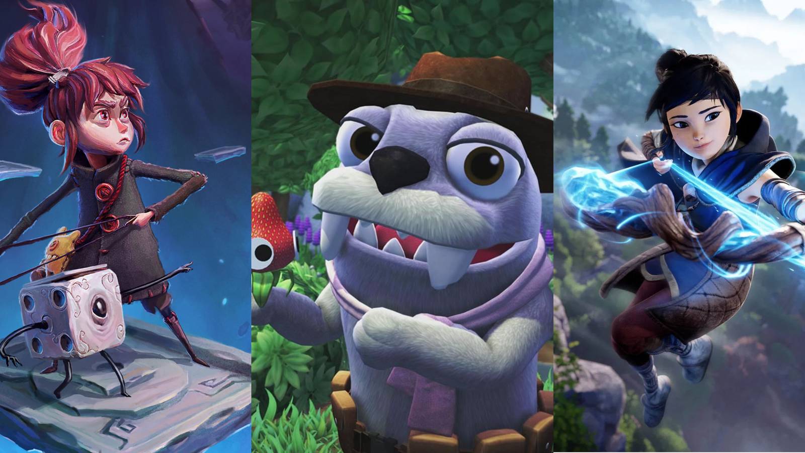 Collage of box art for Hollow Knight, Celeste, Disco Elysium, Undertale, Hades, Chicory: A Colorful Tale, Outer Wilds, Spiritfarer, A Short Hike, and Inscryption highlighting popular indie games from the '10 Games to Get to Know Me' Twitter trend.