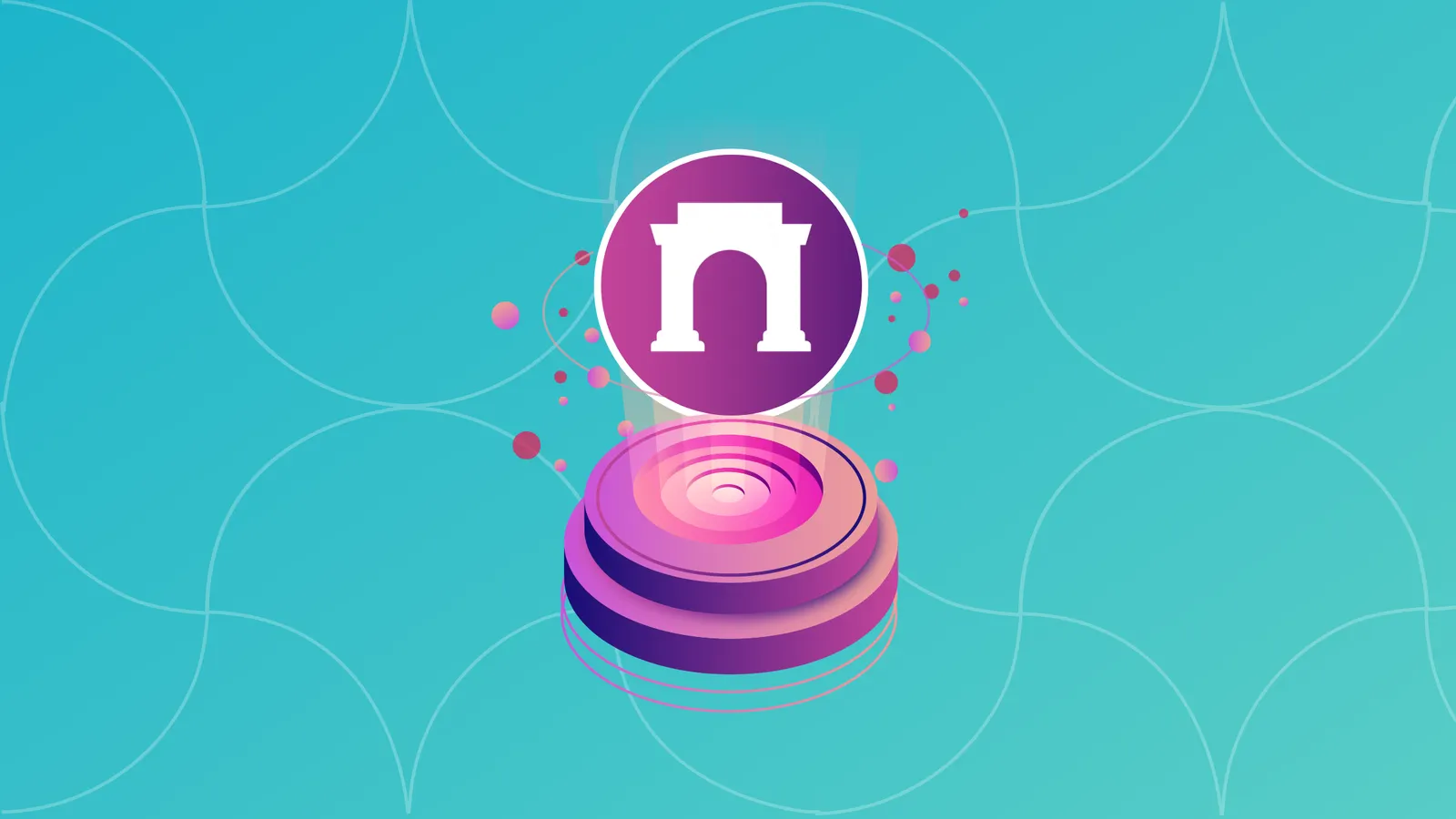 Colorful illustration of a user interacting with the Warpcast app on their phone while connecting a crypto wallet, representing steps to maximize Farcaster airdrop eligibility