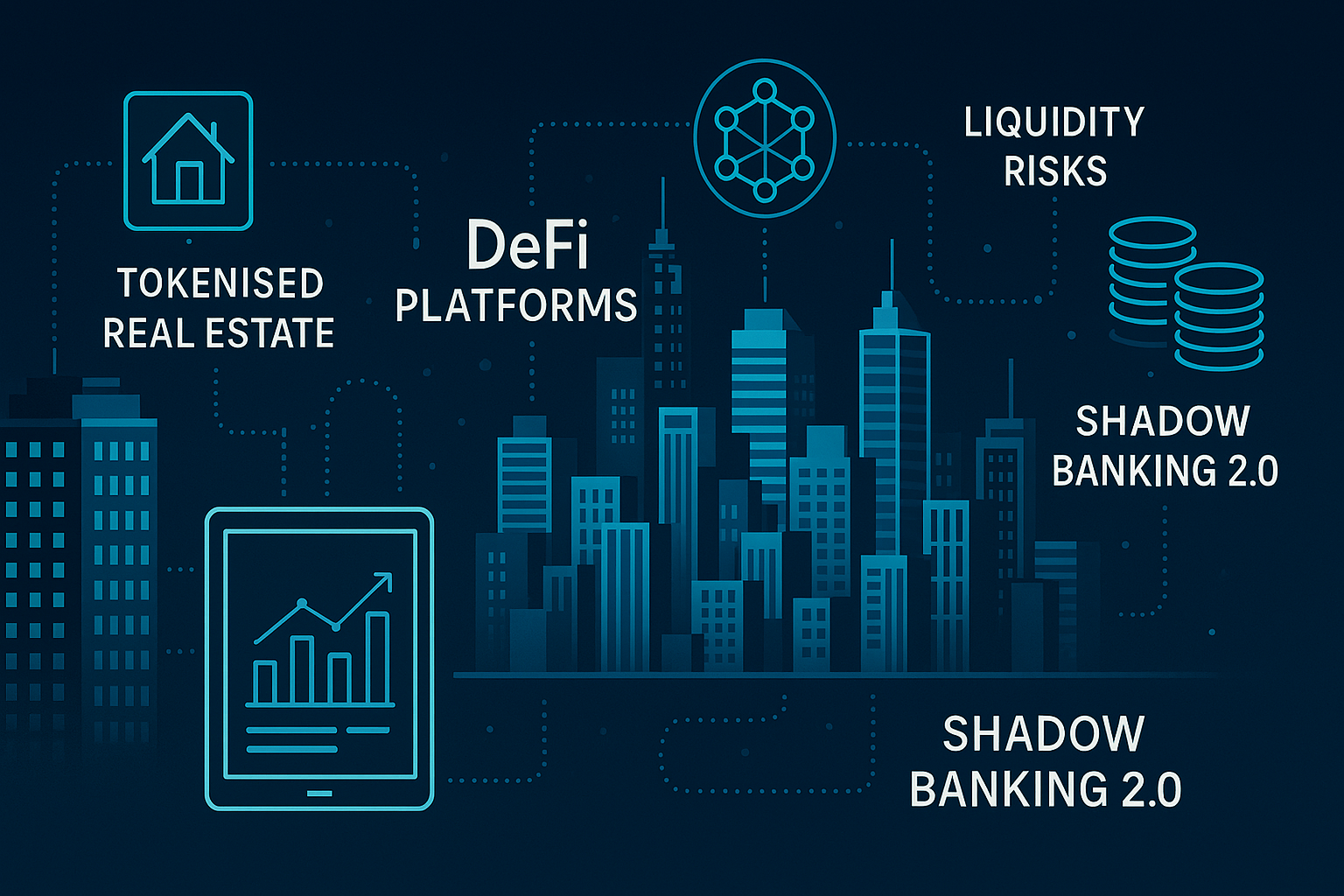 Digital vault containing tokenized real estate, U.S. Treasuries, and crypto assets representing on-chain treasury integration