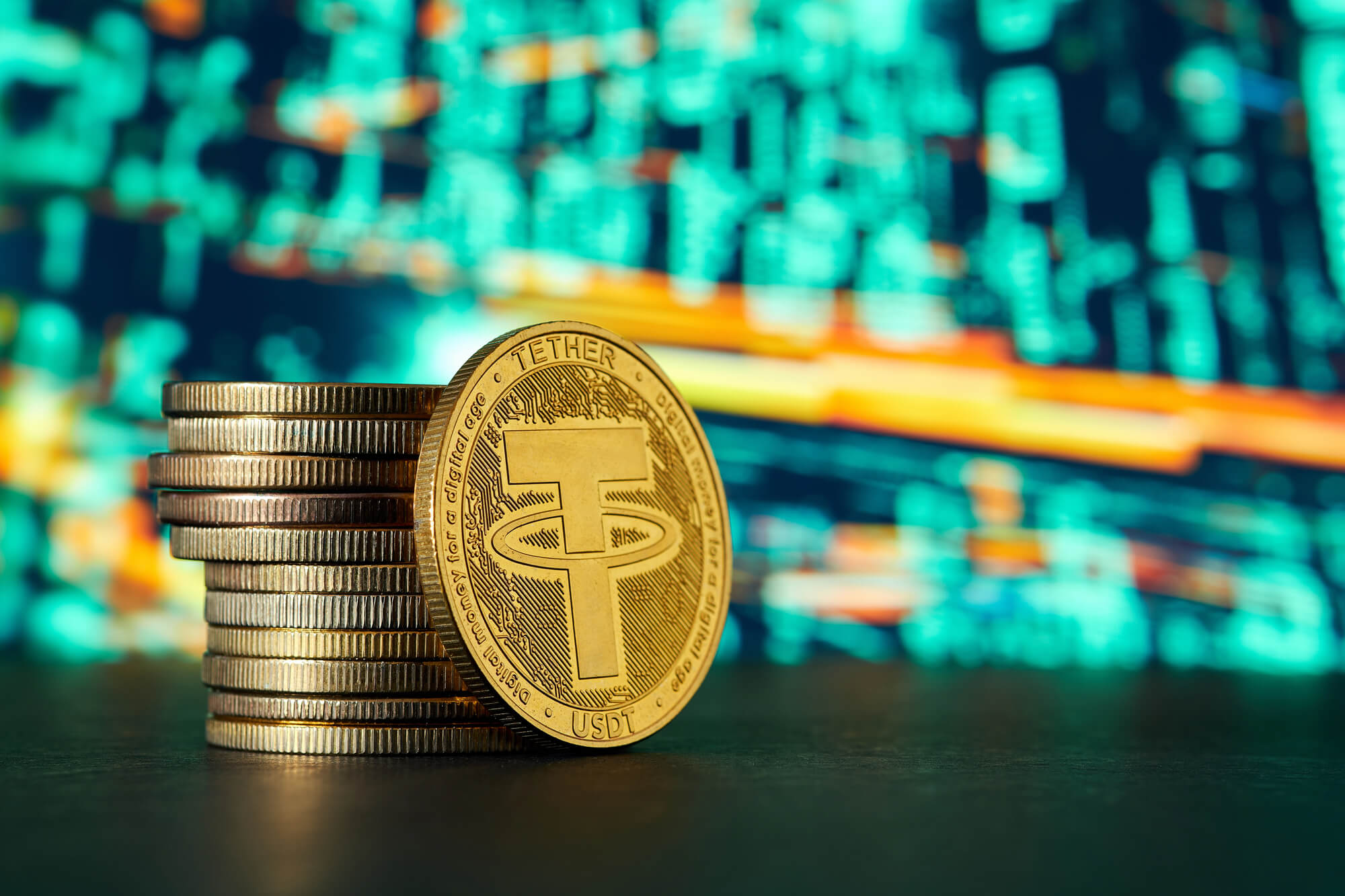 Digital vault with blockchain overlay symbolizing secure tokenized gold reserves on the blockchain