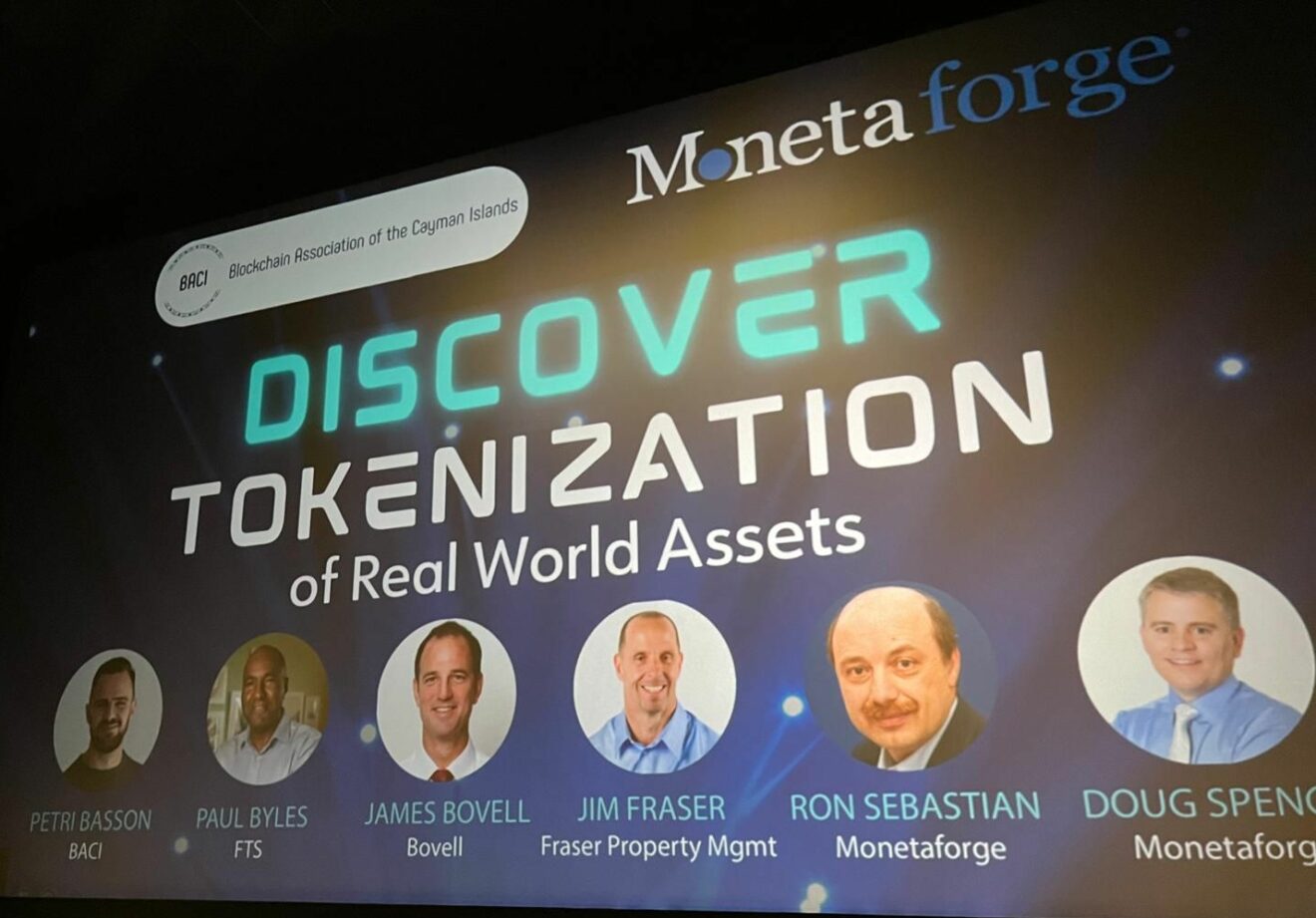 Diverse group of investors celebrating digital property tokens on mobile devices, representing global blockchain real estate investment