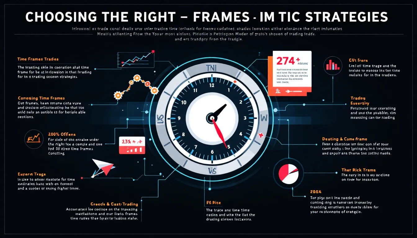 Conceptual illustration of multi-timeframe analysis in crypto trading, featuring layered abstract charts representing daily, 4-hour, and 1-hour intervals, symbolizing strategic market analysis without showing specific prices.