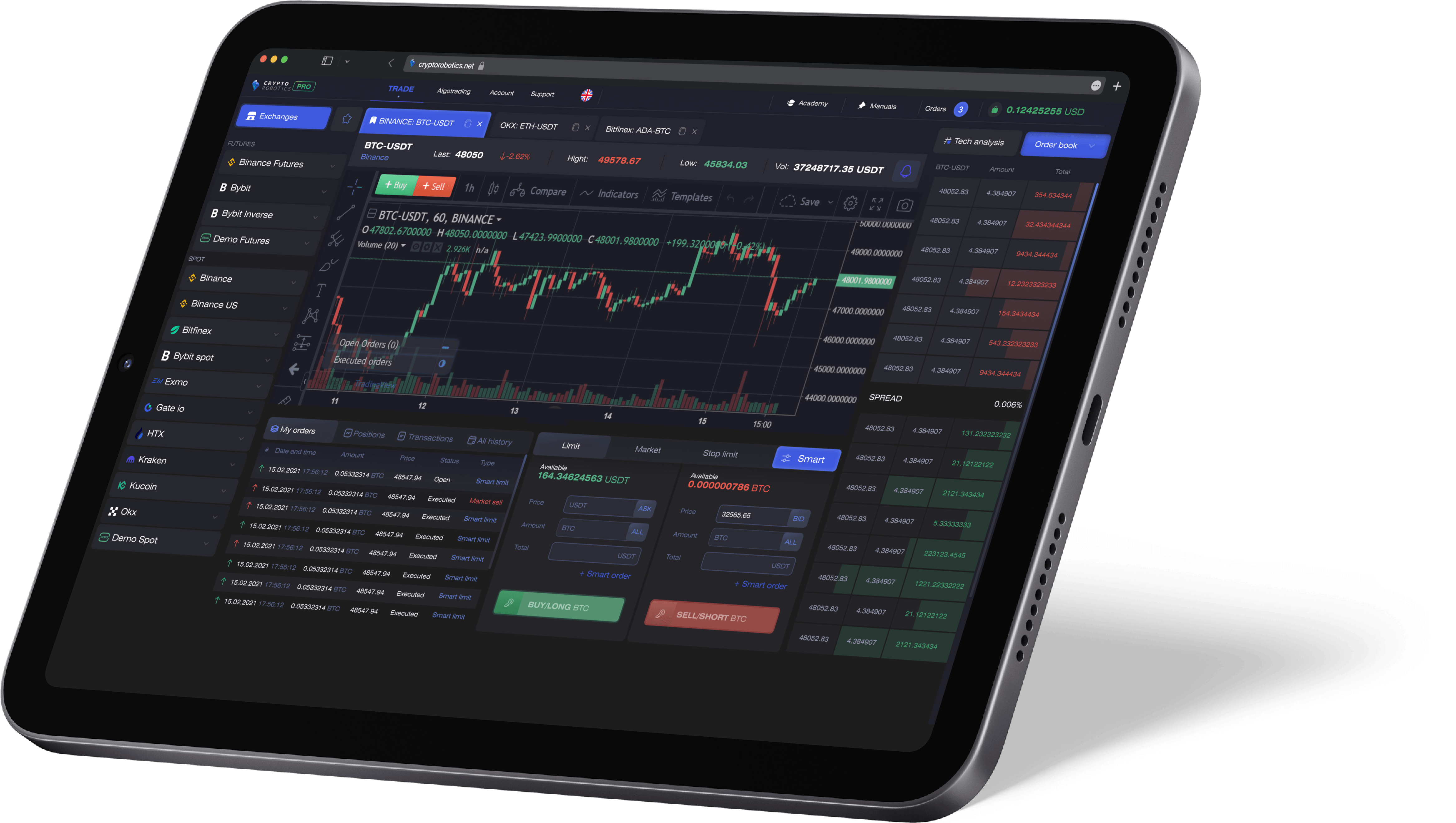 MEXC AI trading bots dashboard monitoring multiple crypto pairs in real time for DeFi enthusiasts