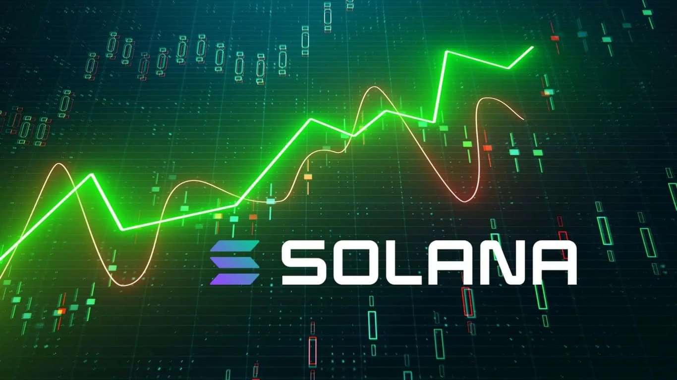 Bullish and Solana logos merging over a futuristic digital finance background, symbolizing blockchain partnership and DeFi innovation in 2025.