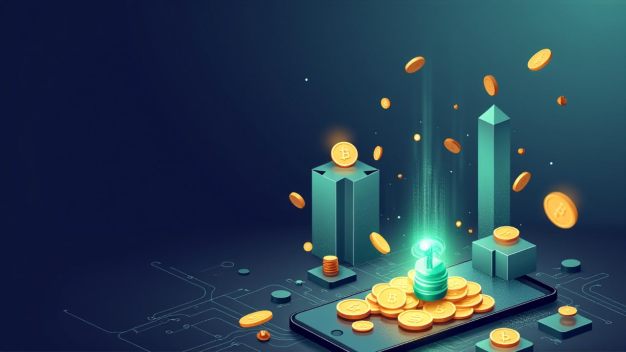 Dynamic illustration of crypto wallets connected by lines, displaying credit scores above each wallet, with DeFi protocol logos in the background, representing onchain risk scoring for under-collateralized loans in DeFi.