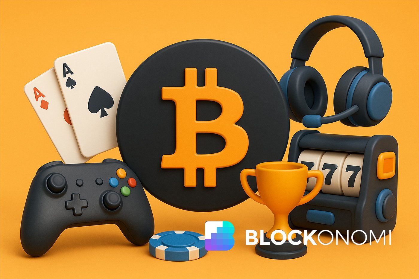 Gamer placing an esports bet with Bitcoin on a laptop, digital wallet app open, and live esports tournament screen in background