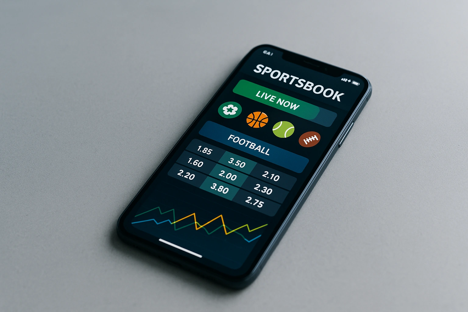 Mobile sportsbook app displaying live crypto betting odds and instant payouts in 2025