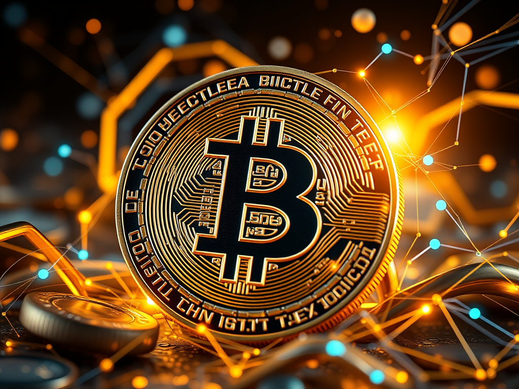 Dynamic representation of explosive growth in yield-bearing stablecoins transforming DeFi liquidity between 2023 and 2025, featuring digital assets, blockchain networks, and vibrant financial flows.