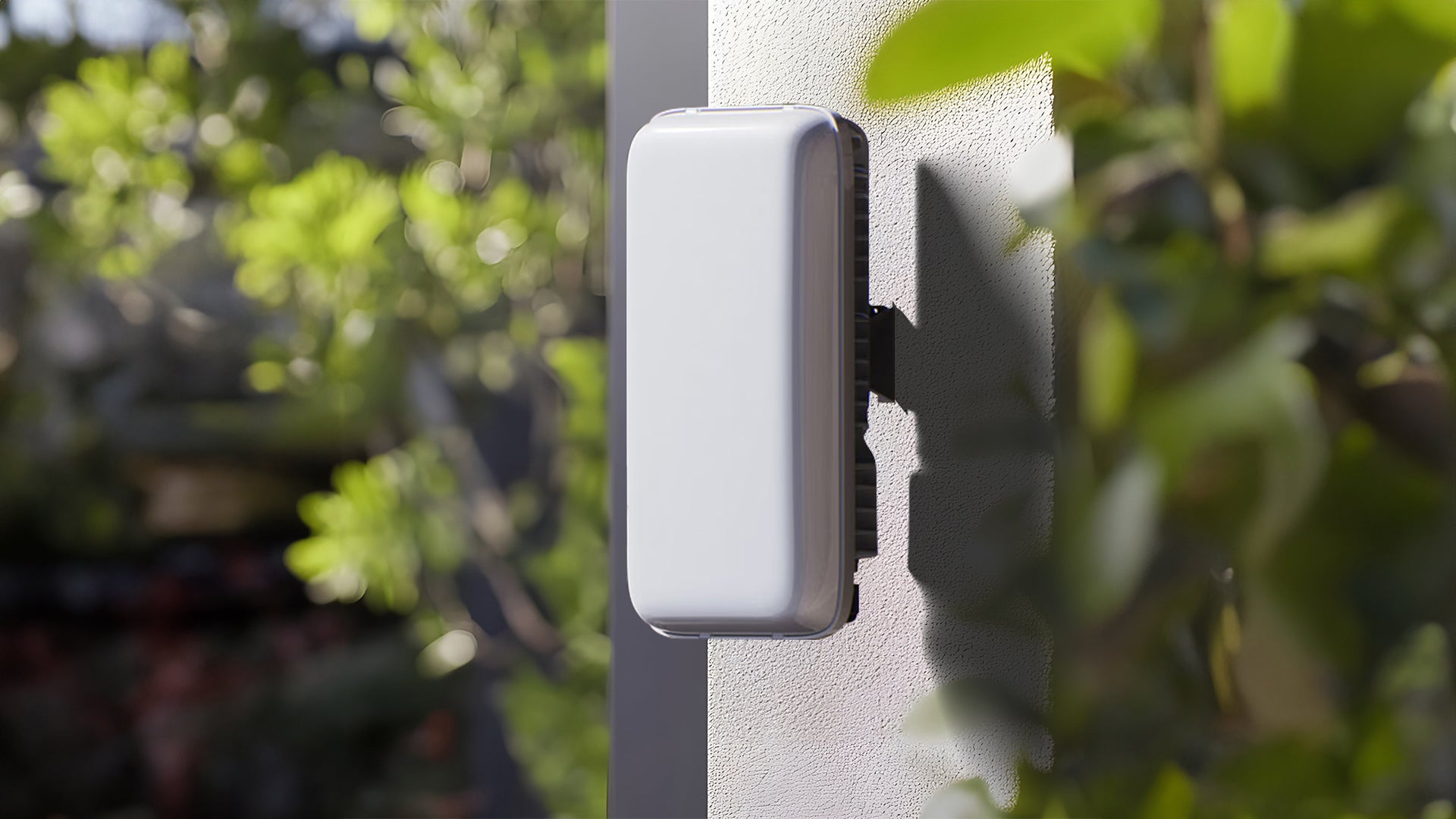 Helium hotspot device installed in a residential window, representing grassroots participation in decentralized wireless networks in 2025