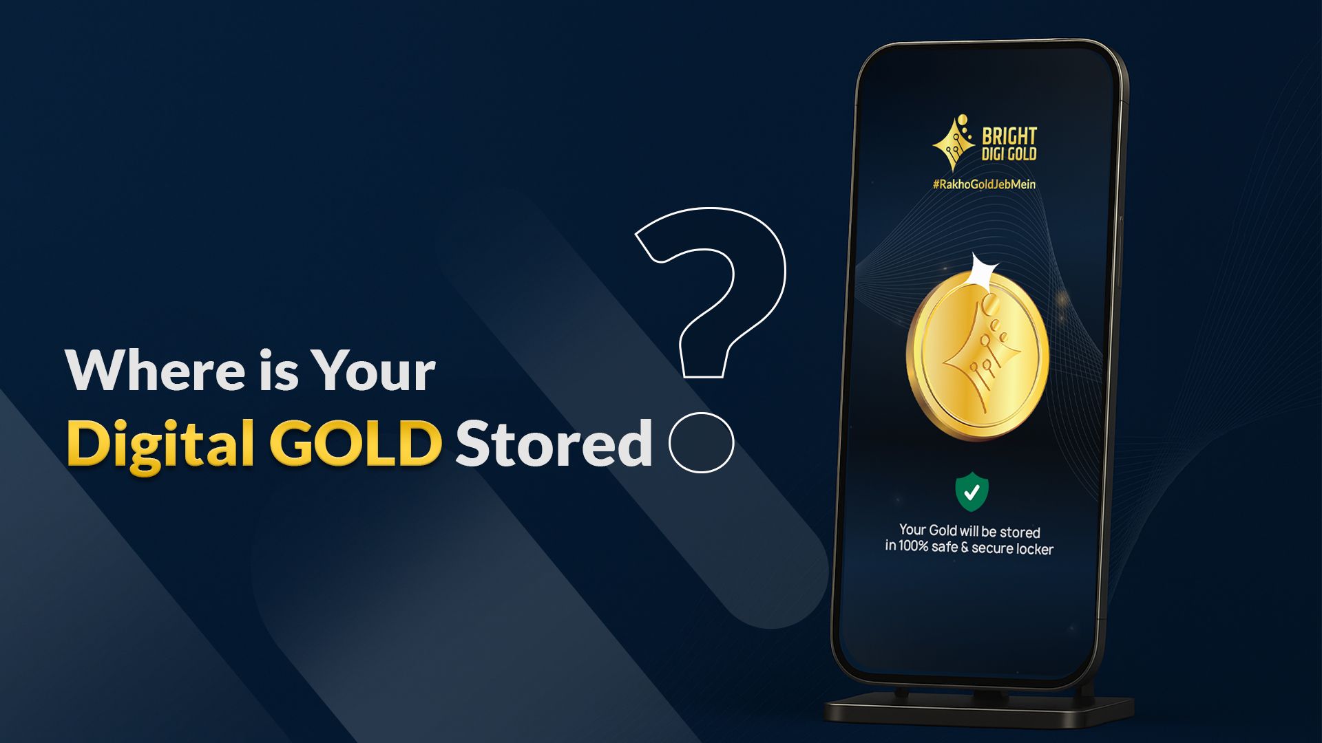 Modern digital vault symbolizing secure blockchain gold storage for tokenized gold assets in 2024