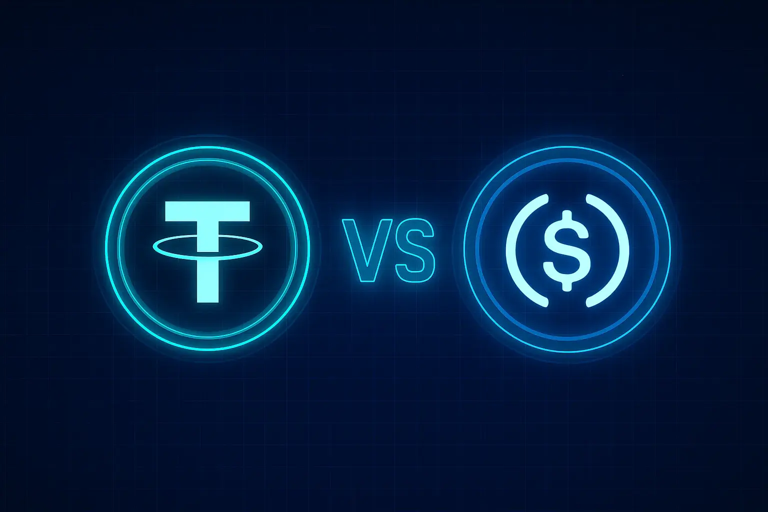 Remote tech team collaborating online with digital wallets and USDC stablecoin icons, symbolizing global crypto payroll solutions for startups