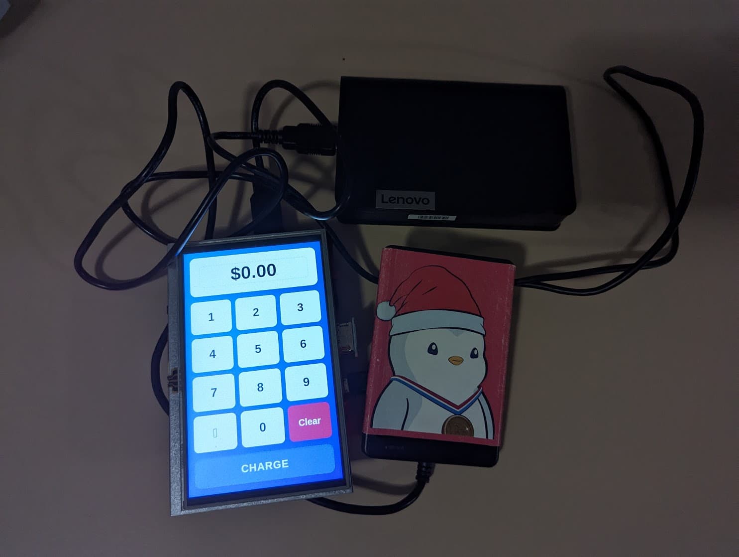 Person tapping MetaMask Card at payment terminal with digital crypto tokens floating around, representing rewards and perks