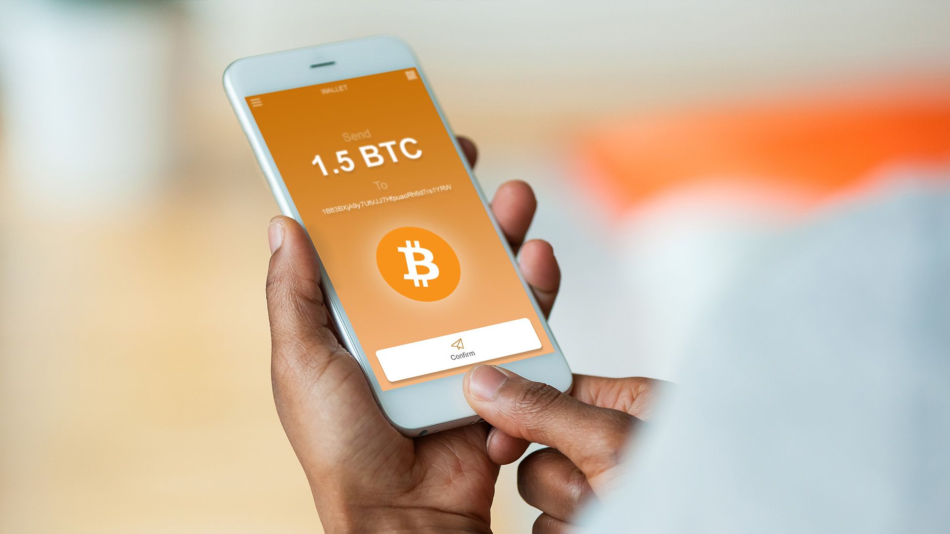 Retail investor using smartphone to access DeFi apps with Base blockchain logo in background
