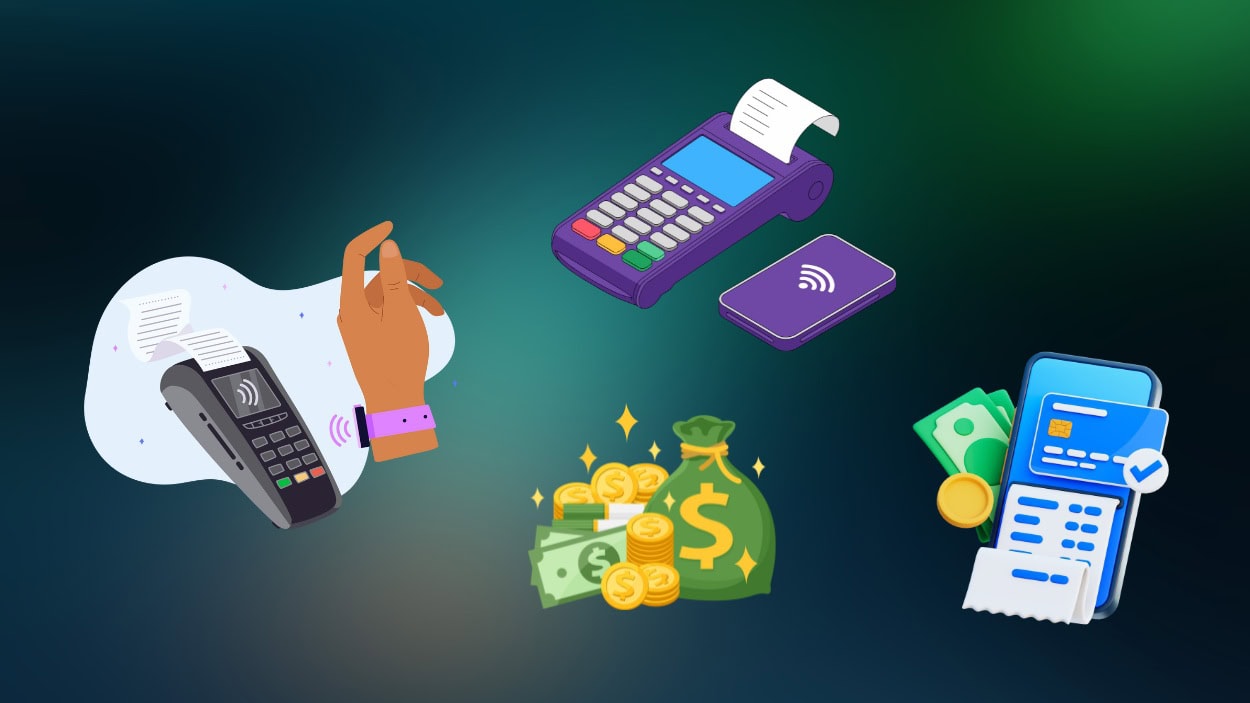 Person making a contactless payment with a stablecoin Visa card at a modern café in 2025