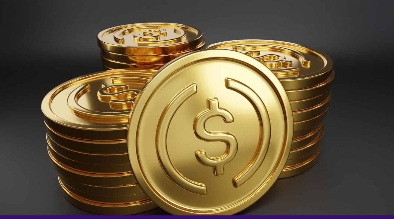 Wall Street bank building with digital coins overlayed representing major banks entering the crypto market