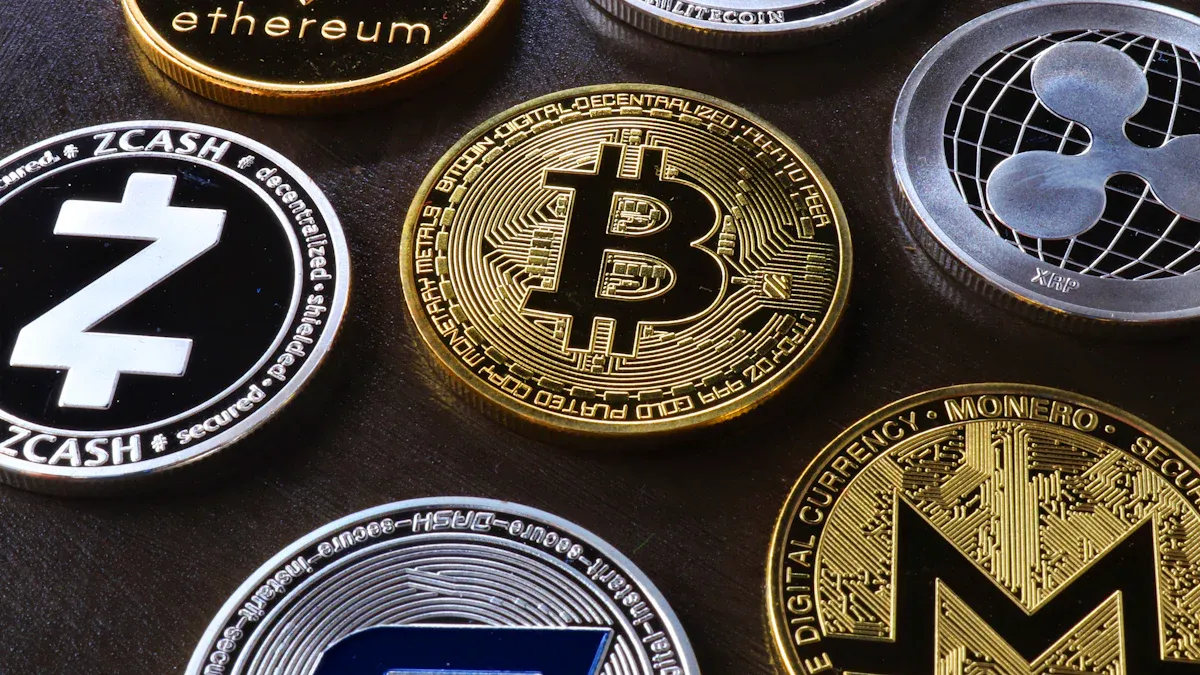 Modern crypto mixer dashboard displaying compliance badges, privacy features, AML/KYC procedures, and secure custody indicators