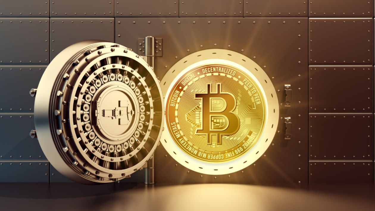 Secure vault symbolizing Japan's 2025 crypto exchange reserve requirements for investor protection