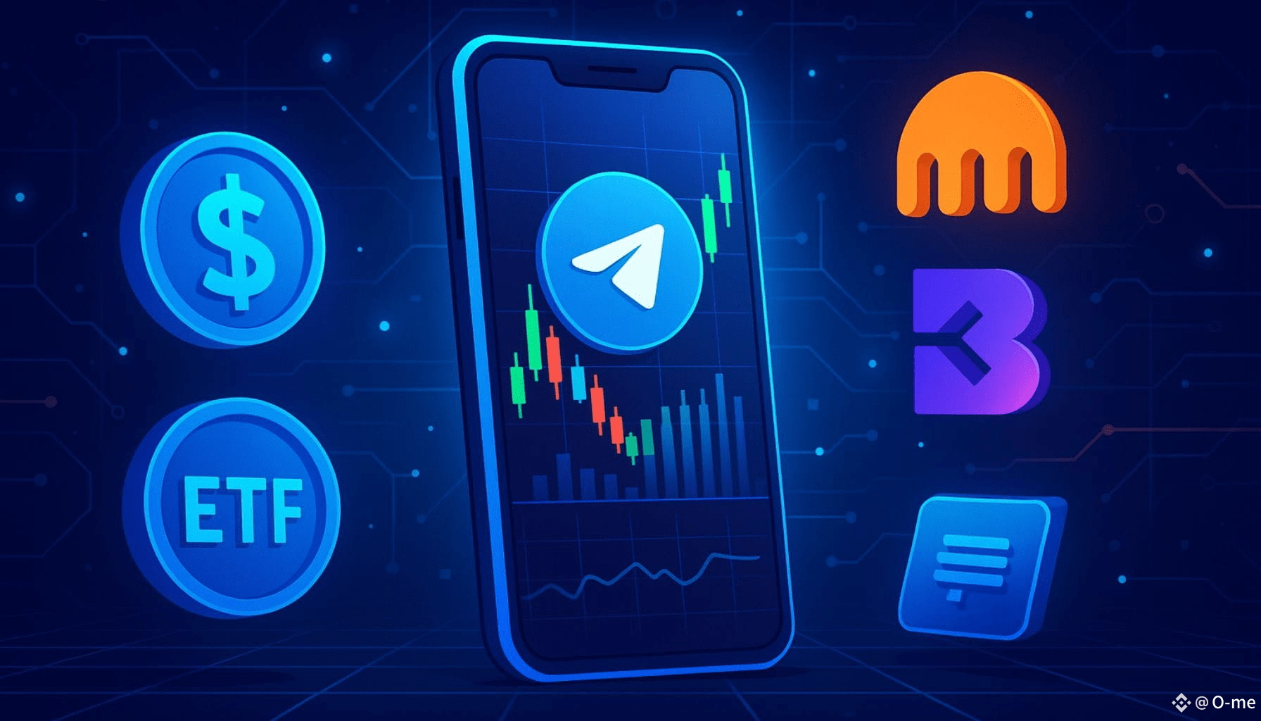 Telegram Wallet interface on smartphone displaying tokenized stocks like NVDA and COINX available for trading