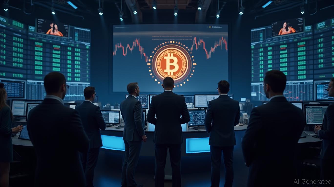 Conceptual image of Bitcoin surge in 2025 with ETF inflows and institutional investors, symbolizing new all-time highs and mainstream adoption