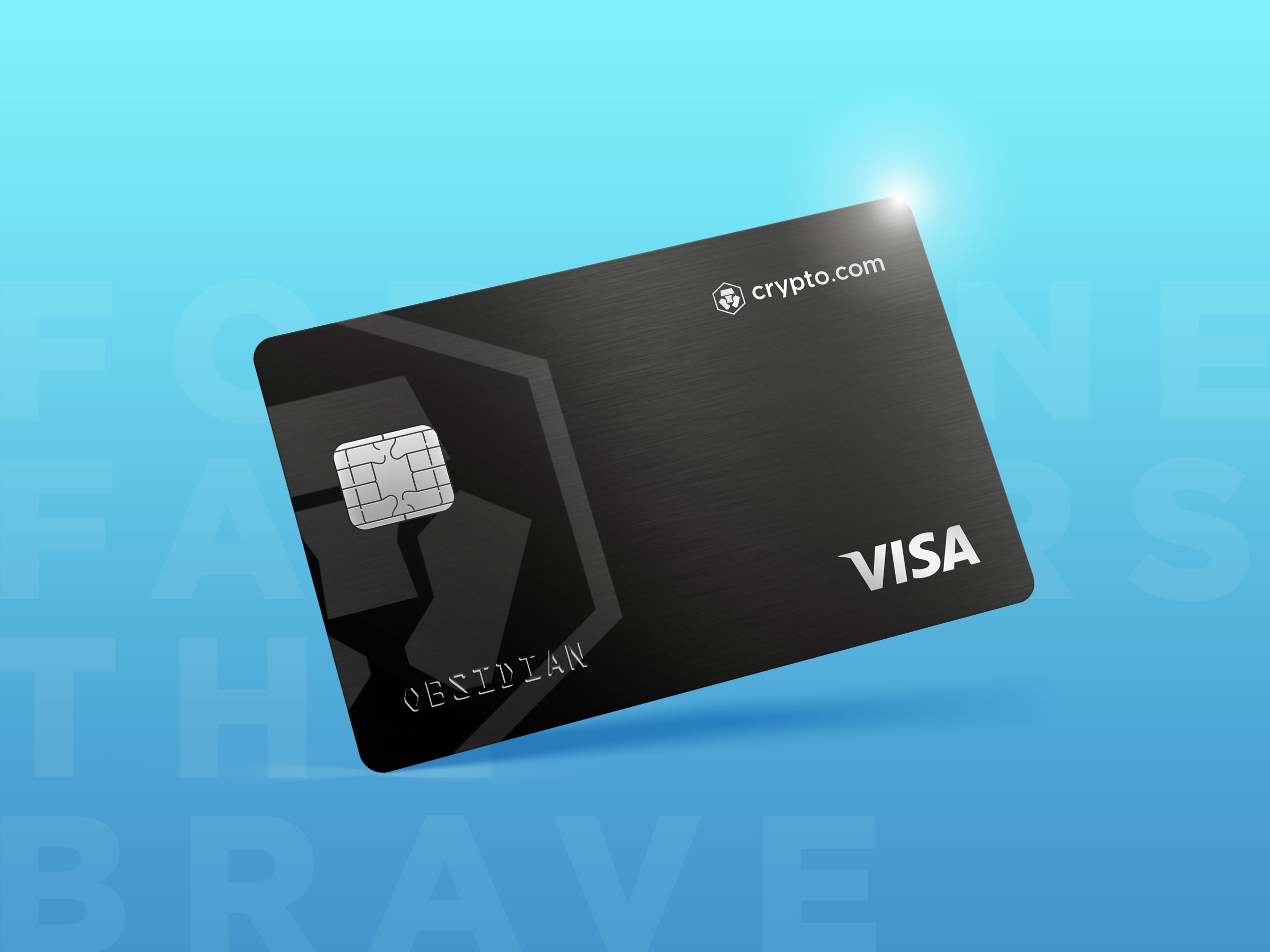 All five Crypto.com Visa Signature Credit Card tiers fanned out, including Obsidian, Icy White/Frosted Rose Gold, Royal Indigo/Jade Green, Ruby Steel, and Midnight Blue, showcasing their unique designs and premium finishes.