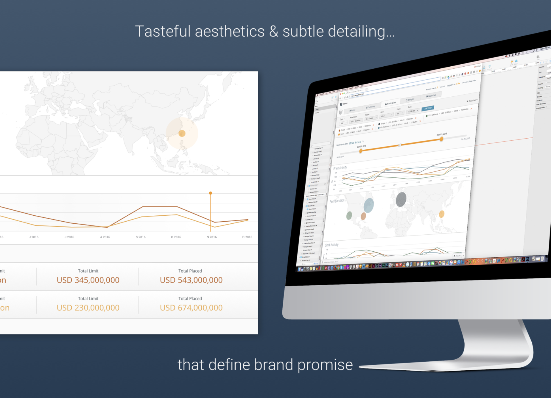 Stylized visualization of blockchain smart contracts connecting multiple insurance companies in a retrocession chain, representing on-chain reinsurance innovation