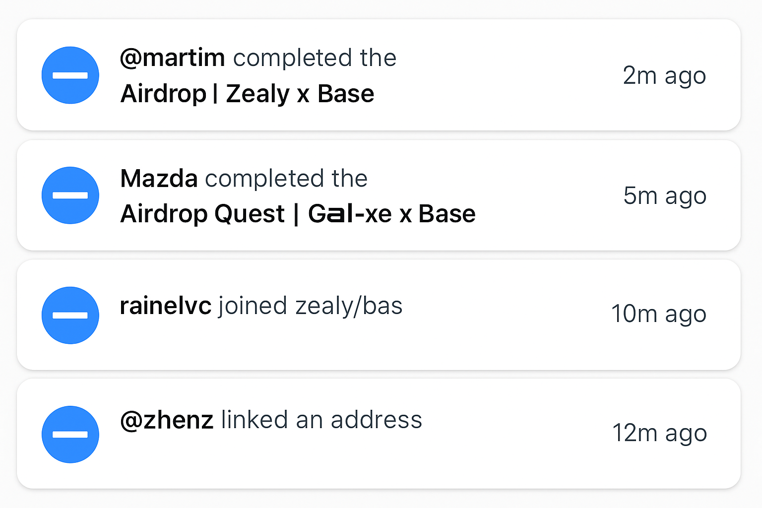 User completing Base airdrop quests on Zealy and Galxe platforms, showcasing wallet activity and digital badges for $BASE token eligibility