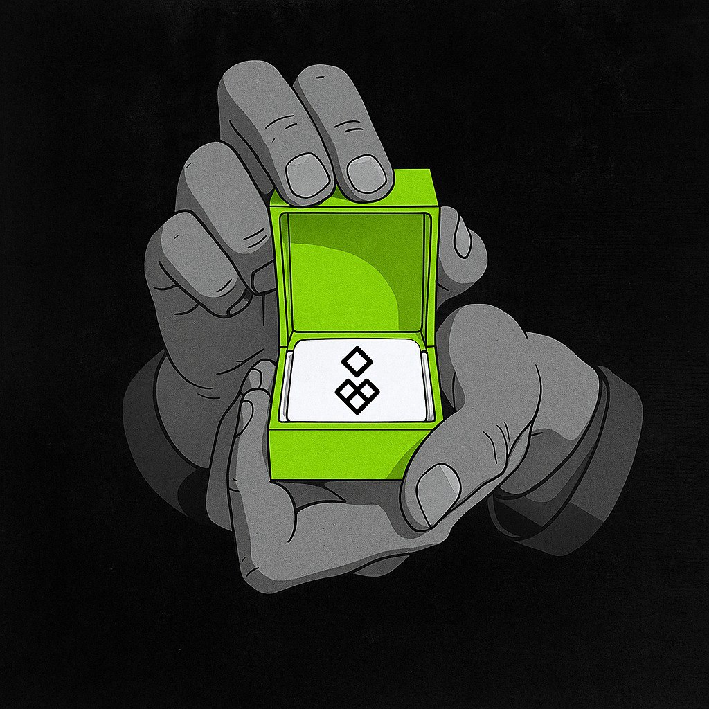 User holding a smartphone displaying the Swapfone app with live $USDS mining interface visible
