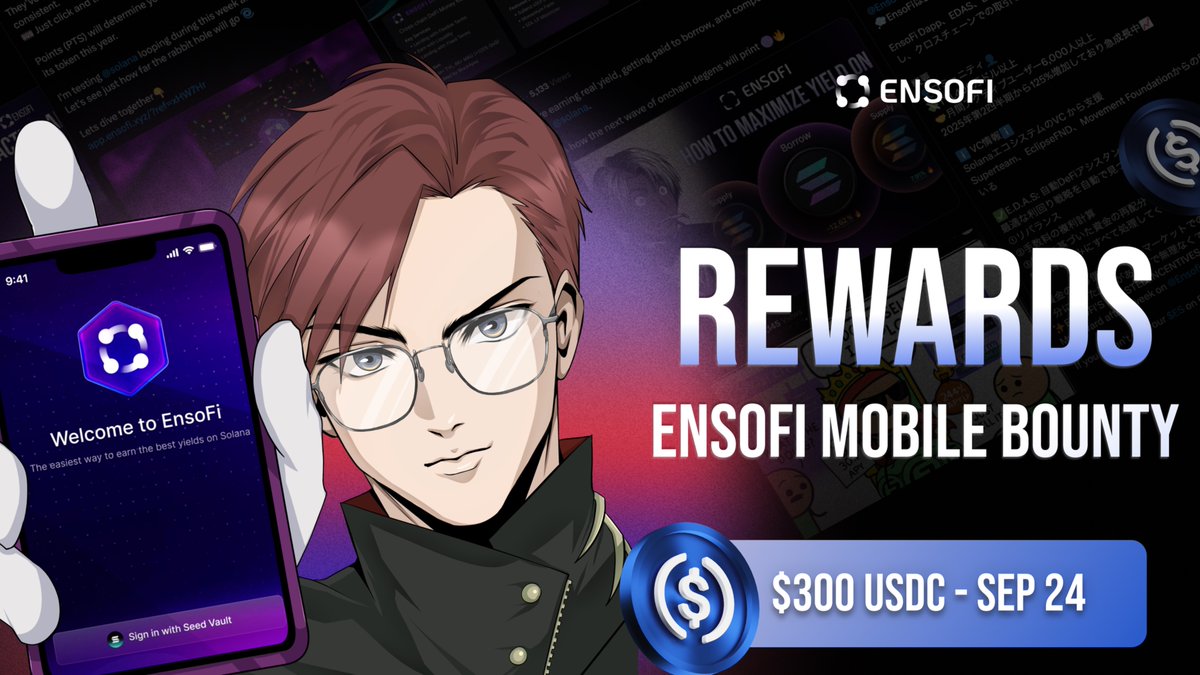 User managing cross-chain assets on EnsoFi app using a Solana Seeker smartphone, showcasing mobile-first DeFi innovation in 2025.