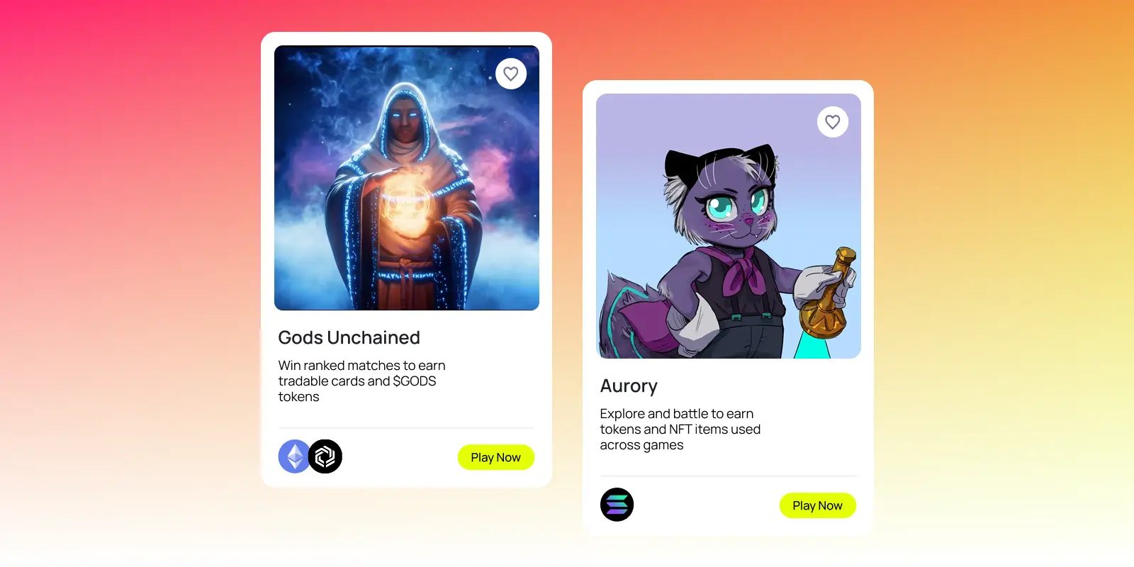 DAO community dashboard with voting proposals and player avatars in a blockchain game setting