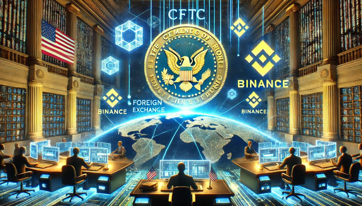 Vibrant illustration of US traders connecting to global crypto markets after CFTC advisory in 2025