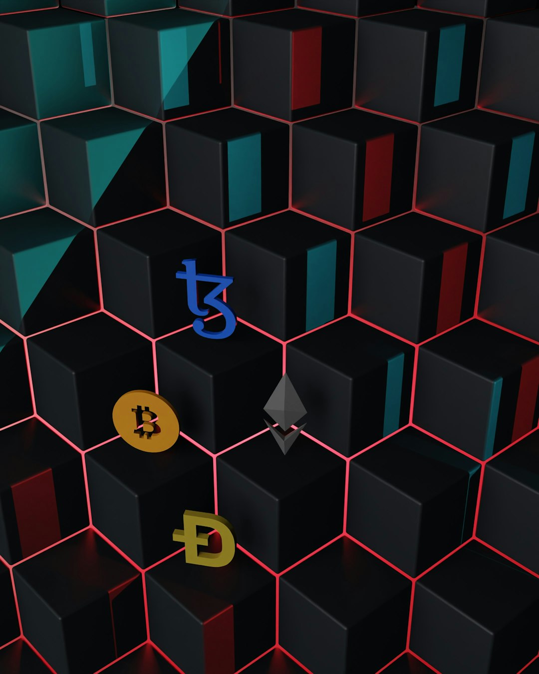 Vibrant illustration of cbDOGE and cbXRP tokens bridging from Dogecoin and XRP blockchains to the Base network, symbolizing cross-chain DeFi integration.