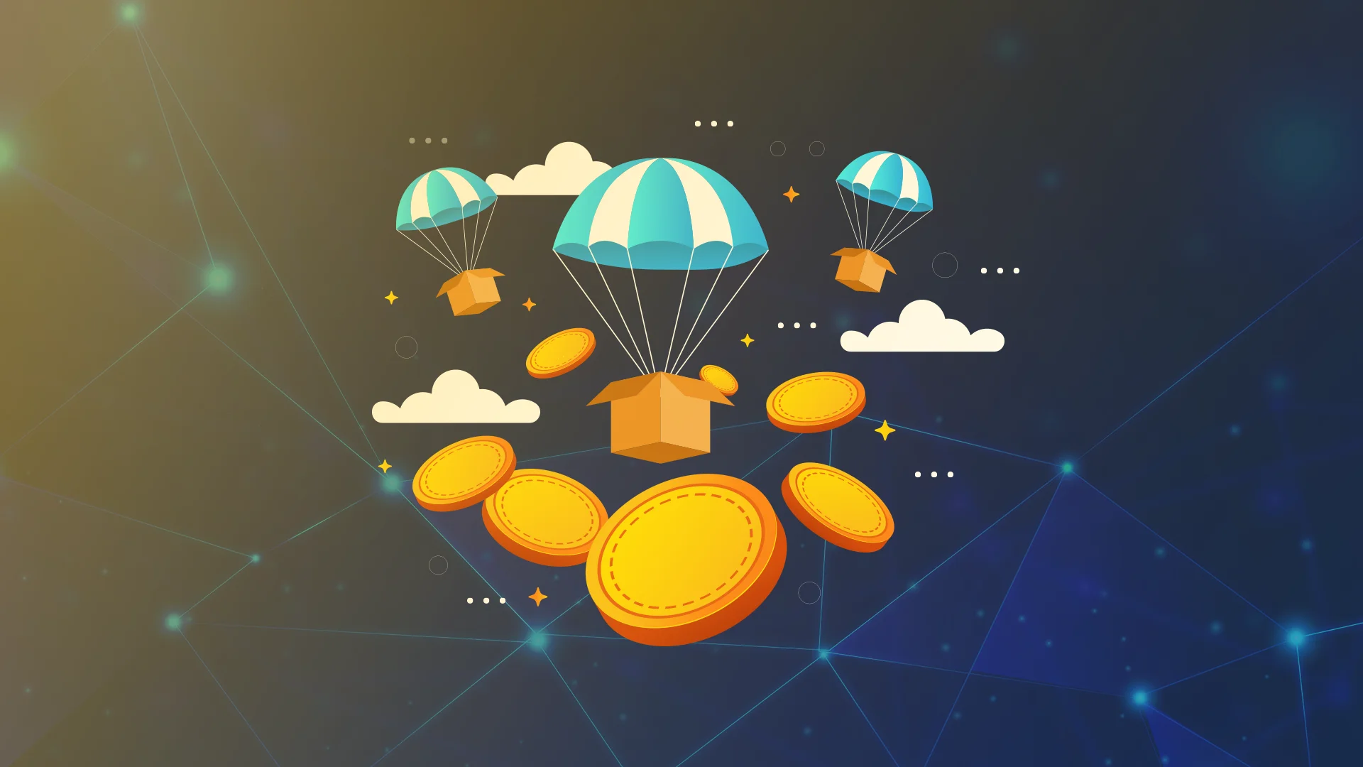 Illustration of users bridging assets and interacting with dApps on the Base network, representing eligibility steps for the Base token airdrop in 2025.