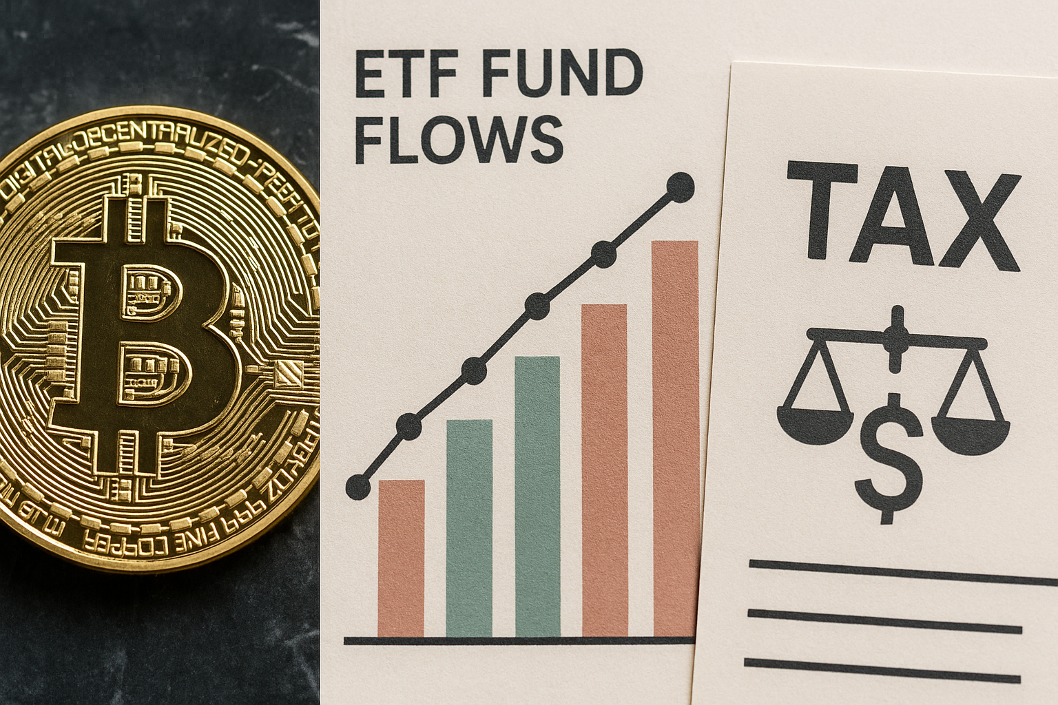 Visual comparison of cash versus in-kind ETF redemption processes for Bitcoin and Ethereum ETFs, highlighting operational differences and efficiency