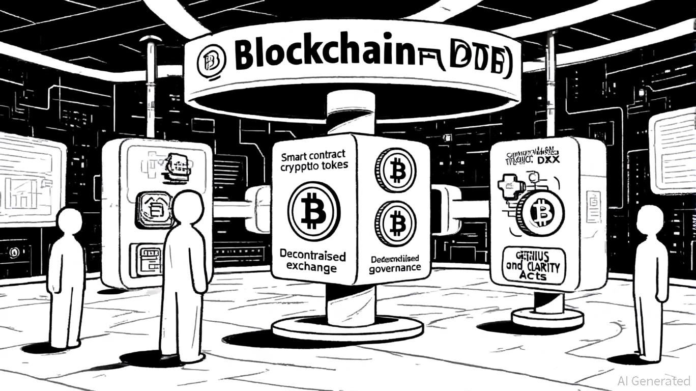 Visual comparison of on-chain ETFs and traditional ETFs highlighting blockchain transparency, 24/7 trading, and programmability versus limited market hours and periodic disclosures