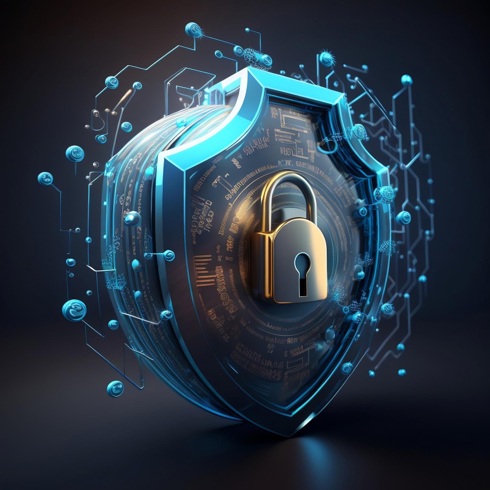 Interconnected blockchains with shield icons symbolizing security scanners in cross-chain messaging systems