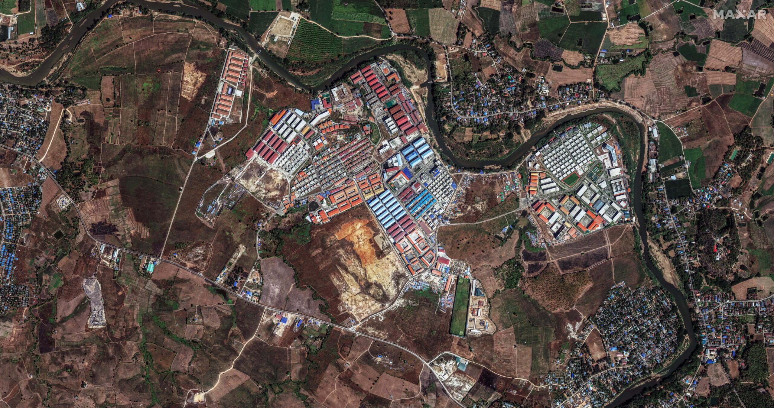 Map illustrating the global network of pig-butchering crypto scam operations in 2025, highlighting international connections and scam compounds.