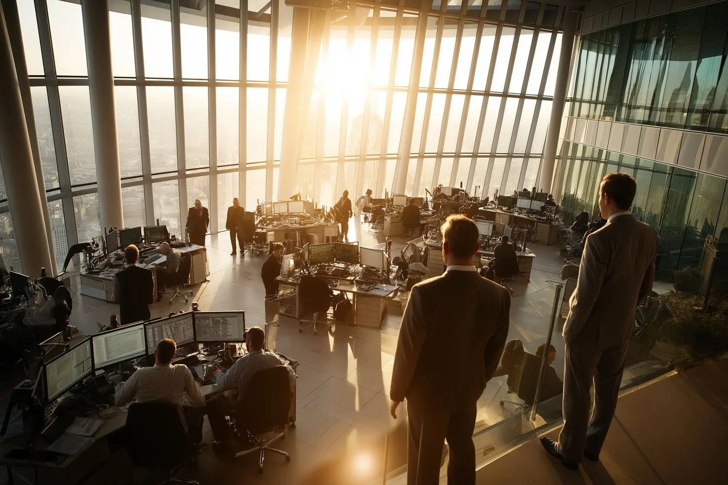 Conceptual illustration of tokenized US stocks trading across centralized exchanges and DeFi protocols in 2024, featuring digital stock tokens like Apple and Tesla bridging traditional and blockchain finance.