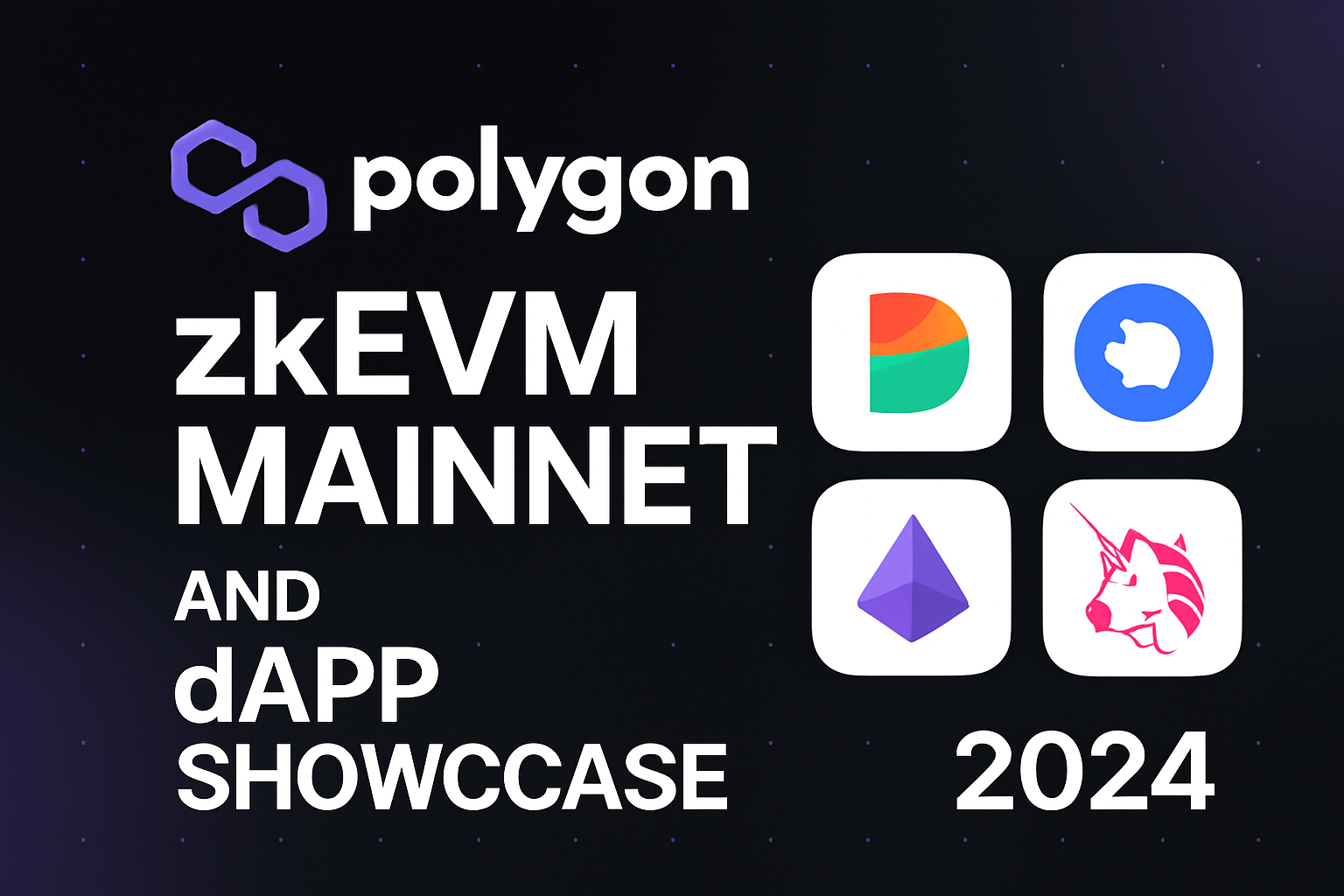 Polygon zkEVM mainnet and dApp showcase 2024