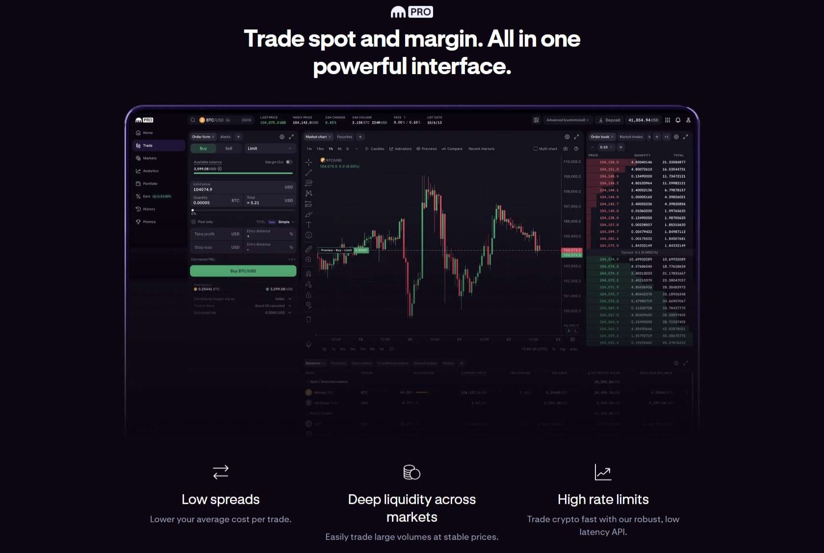Coinbase Kraken Gemini crypto exchange app interface 2025