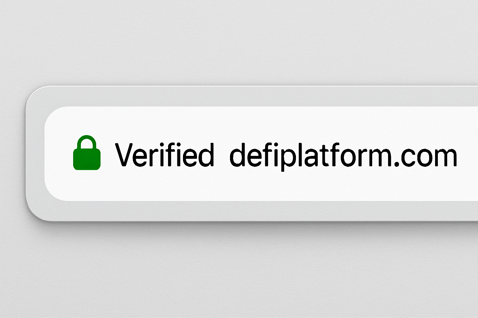 browser address bar showing verified DeFi platform URL
