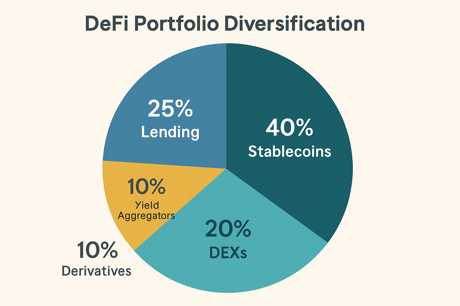 DeFi portfolio diversification chart