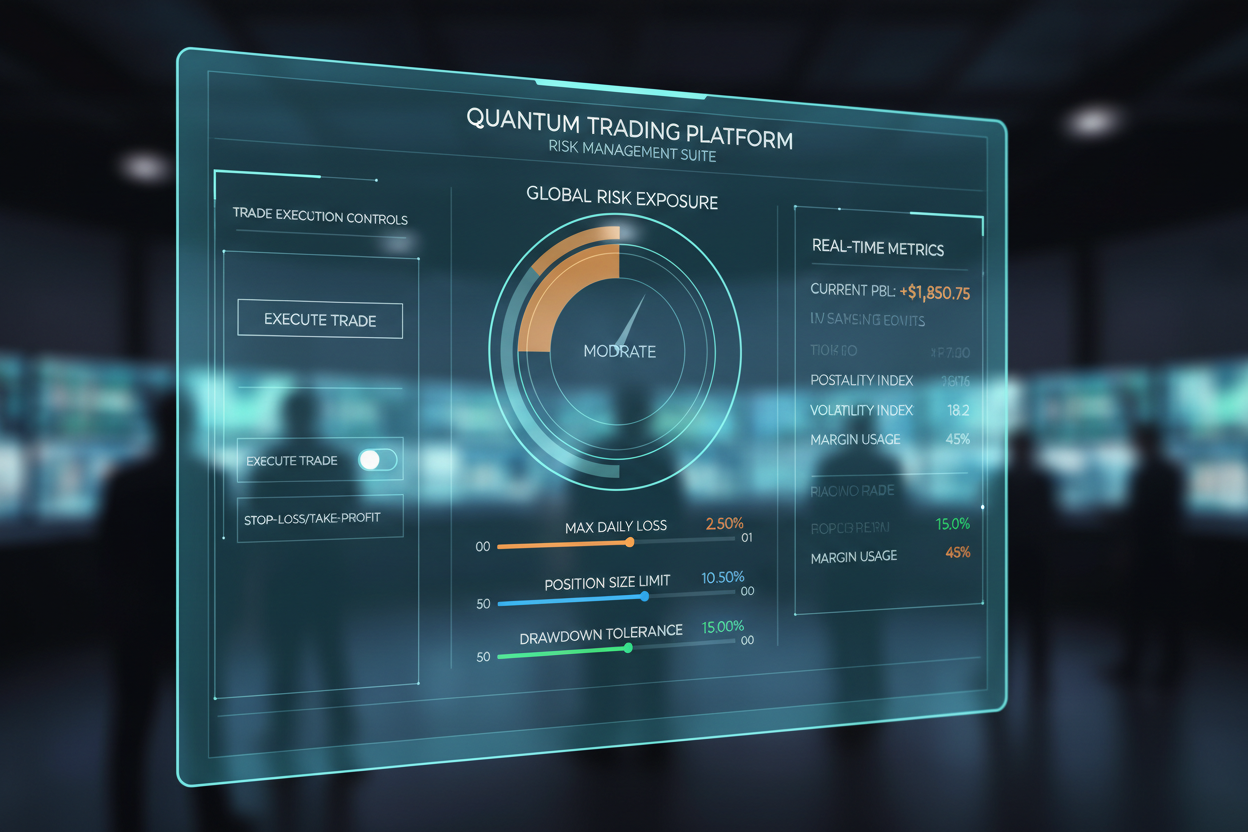 risk management parameters trading interface