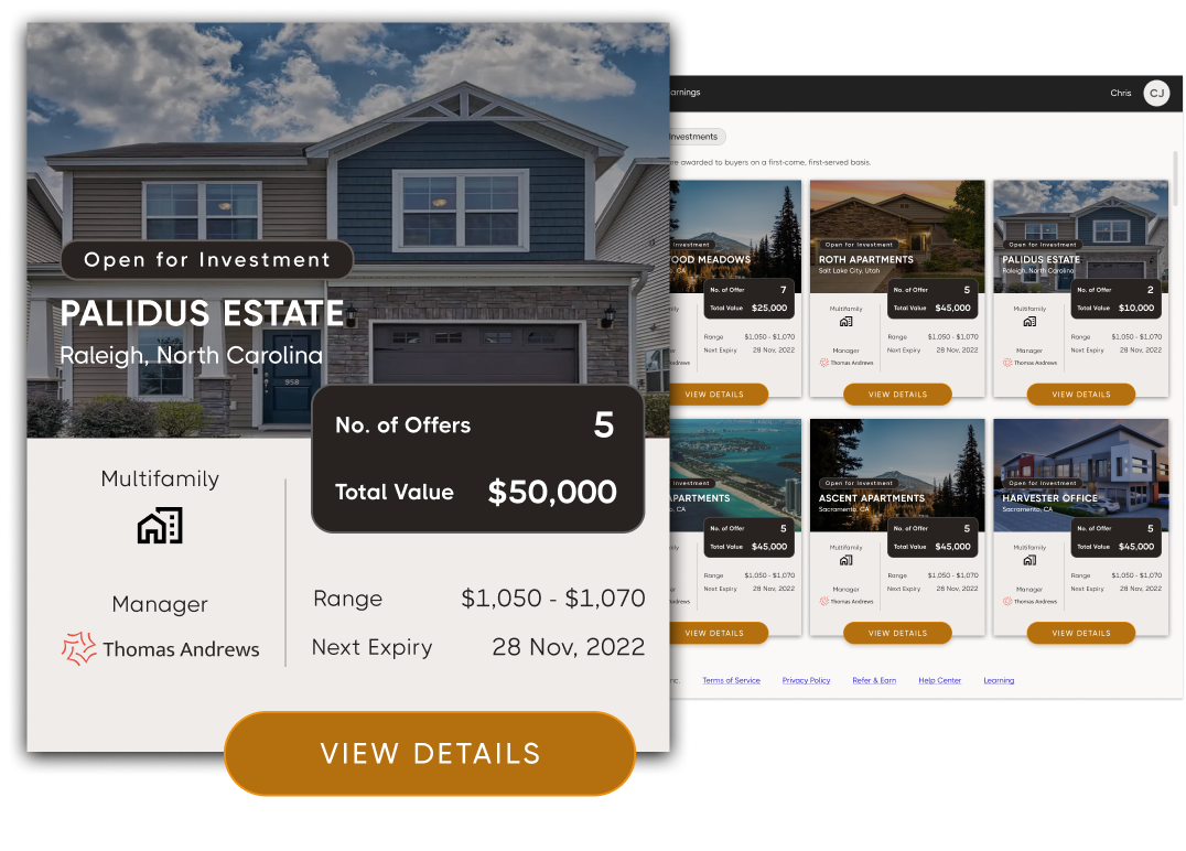 HoneyBricks tokenized multifamily real estate investment